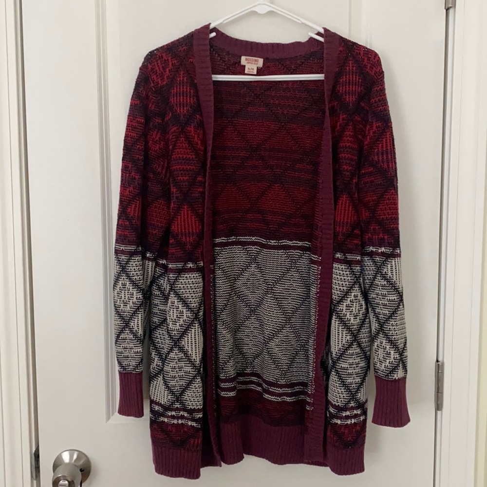 Printed Knit Cardigan